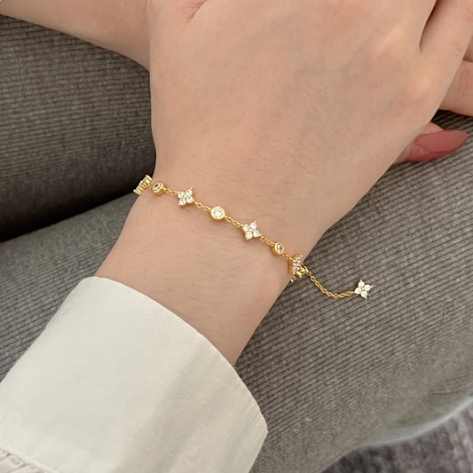 Bracelet Rain Clover - Doré