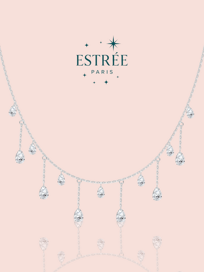 pré-commande Collier Diamond Rain - Argenté