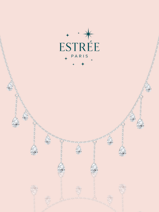 Collier Diamond Rain - Argenté