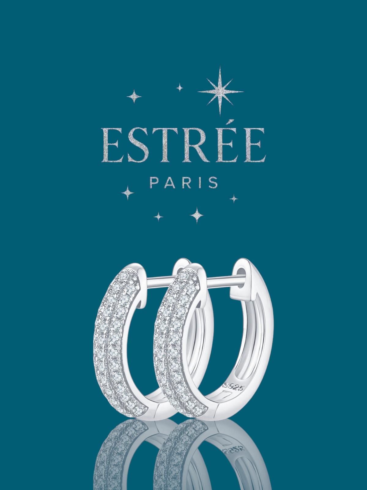 Créoles Aura 💎- Moissanite Argent 925
