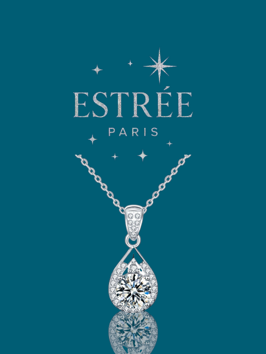 Collier Pear - Moissanite Argent 925 💎
