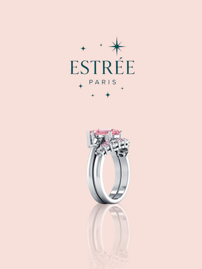 [Pink Sunrise🌺] Bague DUO Pink Dynasty