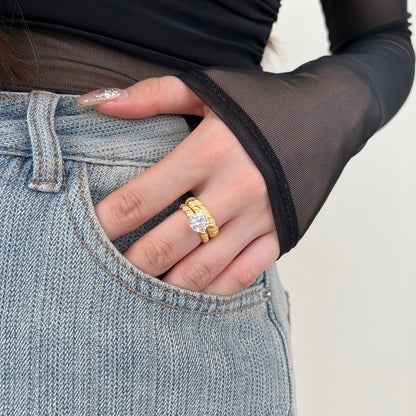 Bague Promise me - Dorée