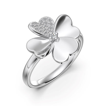 Bague Clover Argentée