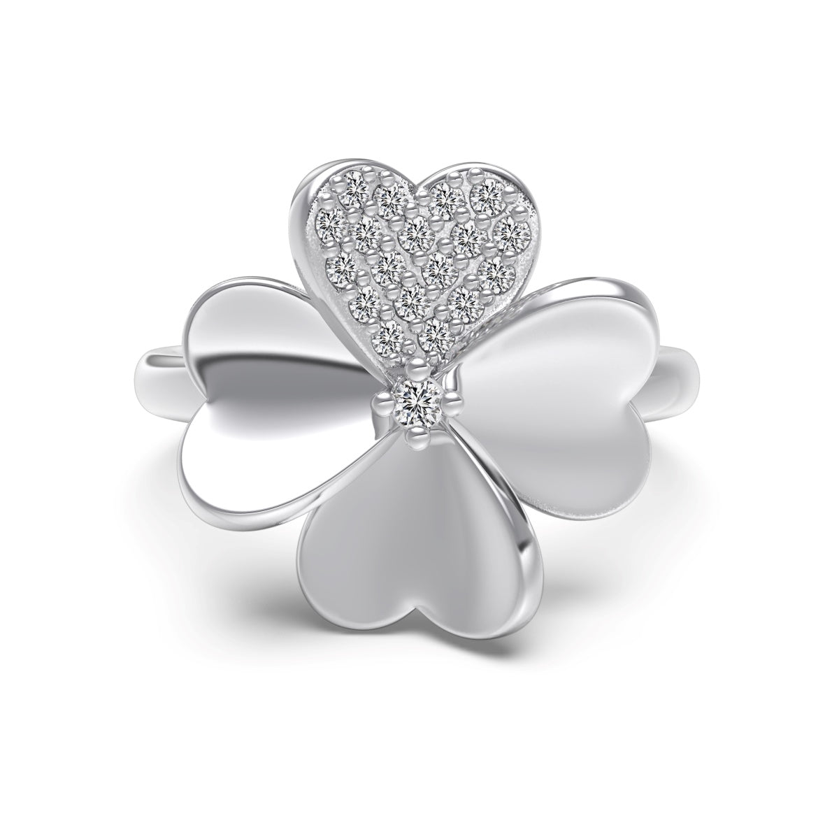 Bague Clover Argentée