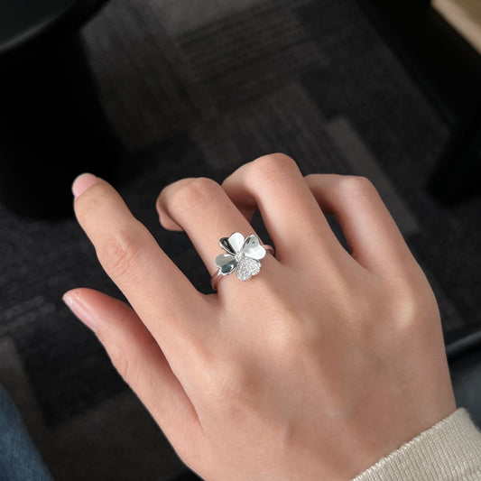 Bague Clover Argentée