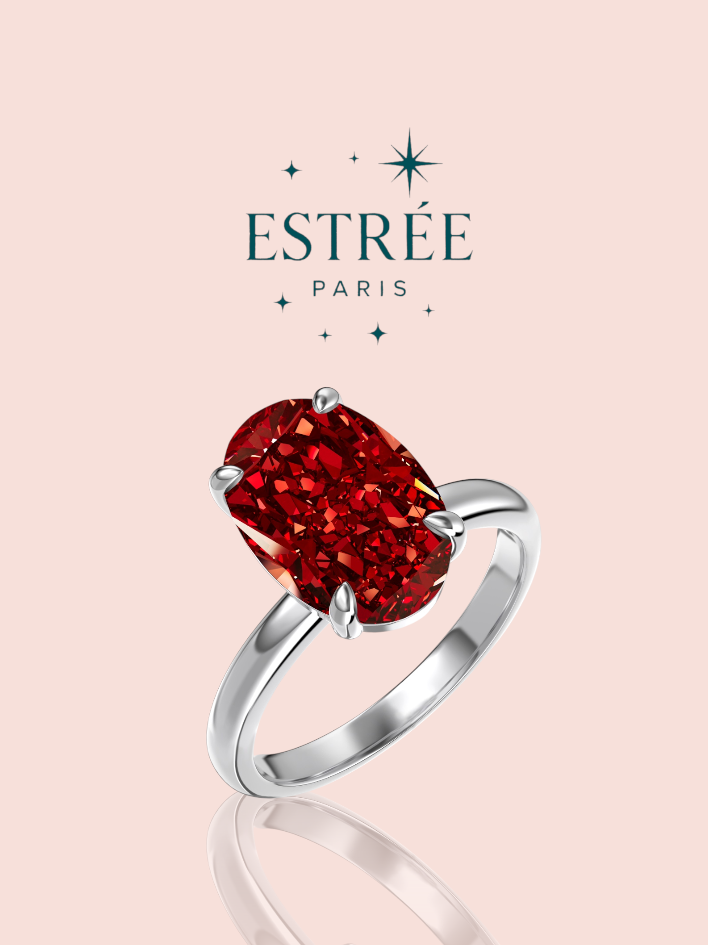 Bague Livi Rouge