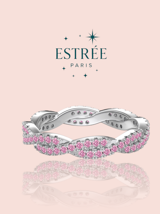 Alliance torsadée rose