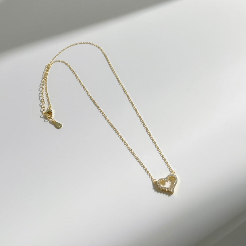 Rosy Heart Necklace
