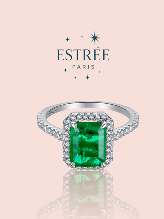 Bague Emerald Halo