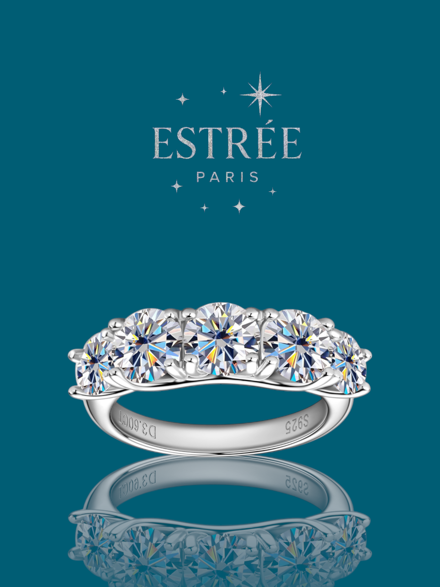 Alliance Diamond Symphony 💎- Moissanite Argent 925