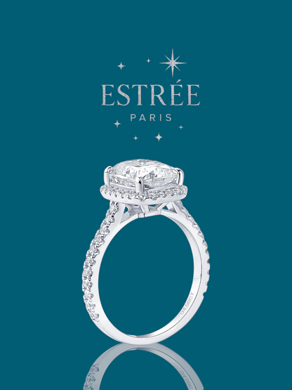 Bague Diamond Cushion💎- Moissanite Argent 925