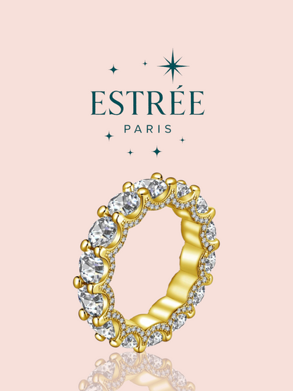 alliance l 2.0 dorée en zirconium et argent 925 Estrée Paris