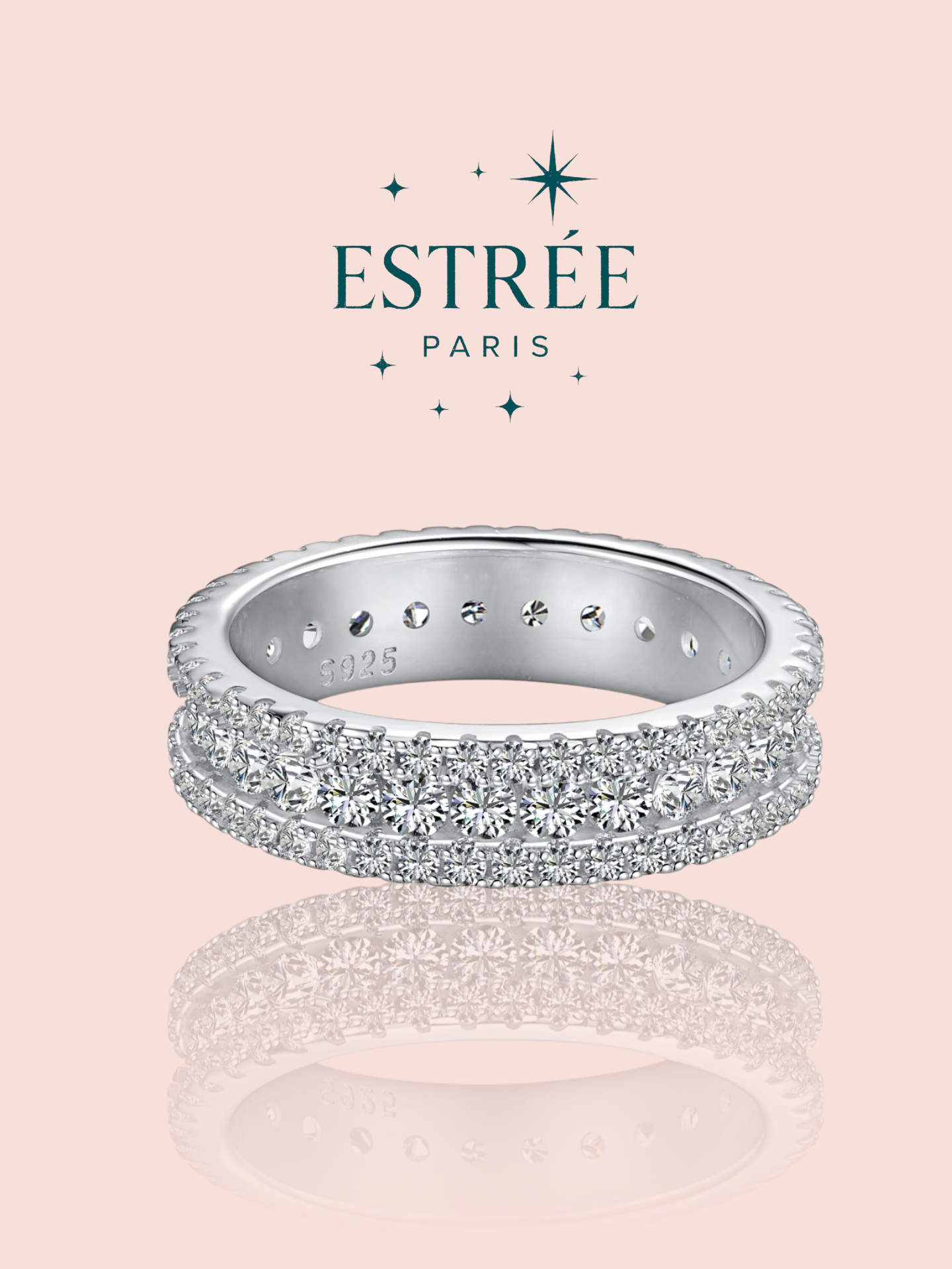 alliance wife me up en zirconium et argent 925 Estrée Paris