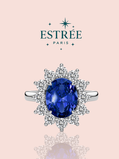 Bague Diana en zirconium et argent 925 Estrée Paris