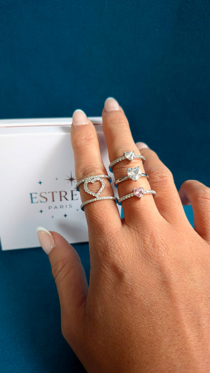 Bague White Little Heart 🤍