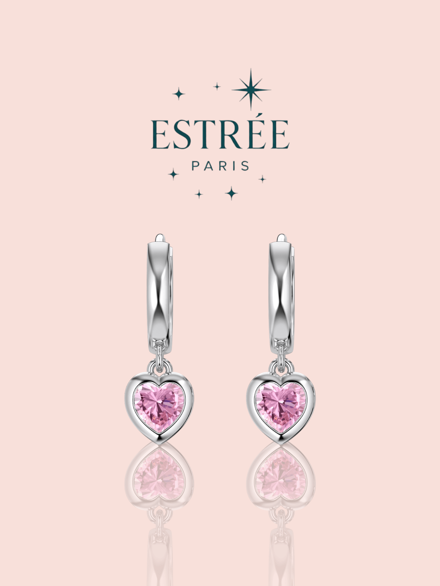 Boucles d’Oreilles Small Rosy Heart 🩷