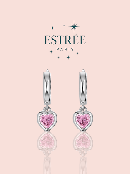 Boucles d’Oreilles Small Rosy Heart 🩷