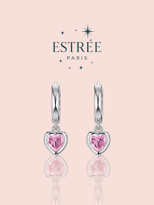 Boucles d’Oreilles Small Rosy Heart 🩷