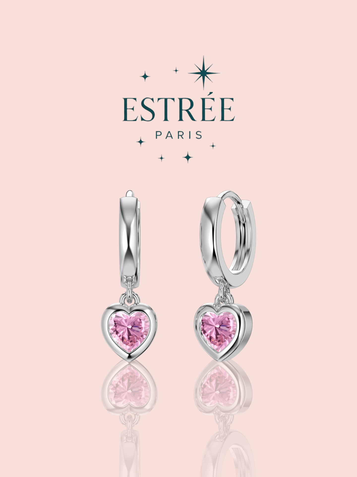 Boucles d’Oreilles Small Rosy Heart 🩷