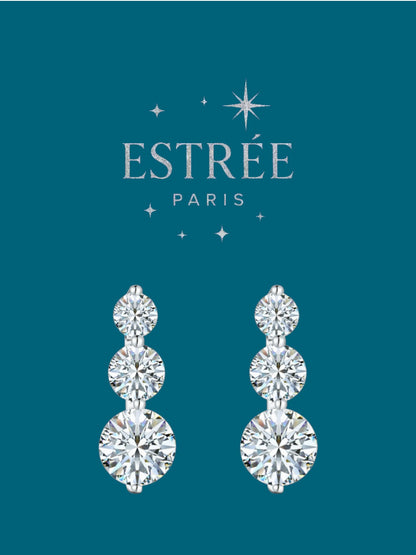 Boucles d'oreilles T-Drop - Moissanite Argent 925 💎 💎