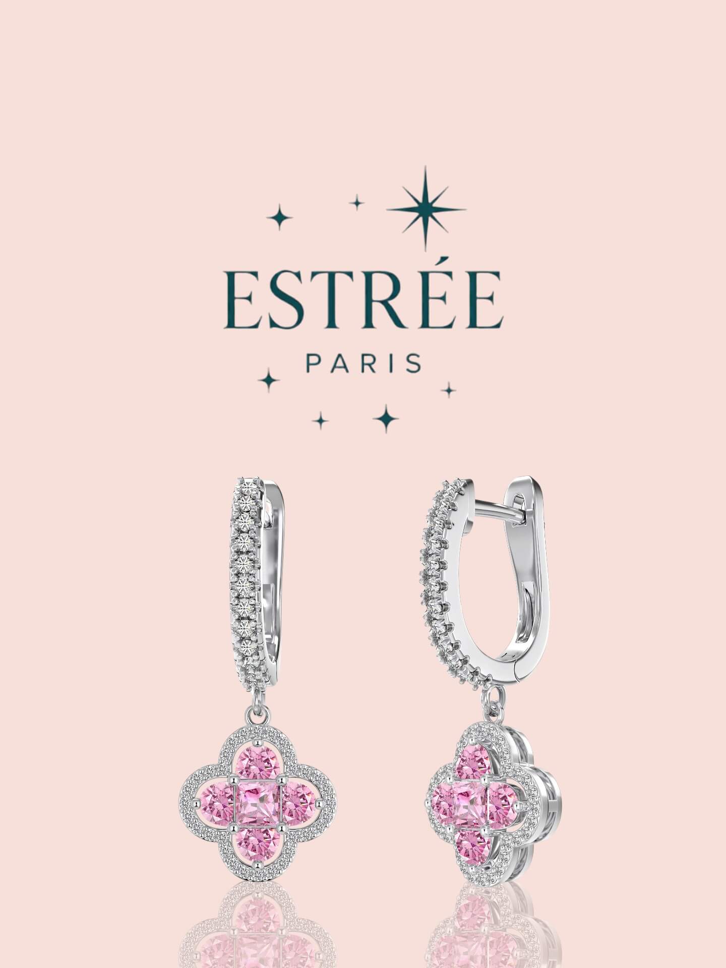 Boucles d'Oreilles Blush Starlit 🩷
