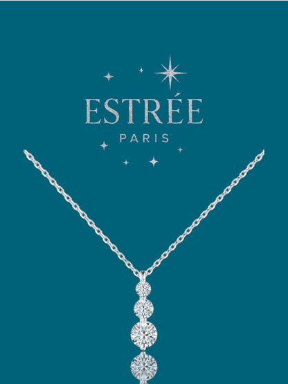 Collier T-Drop en Argent 925 & Moissanite 💎