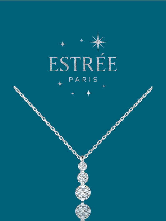 Collier T-Drop en Argent 925 & Moissanite 💎