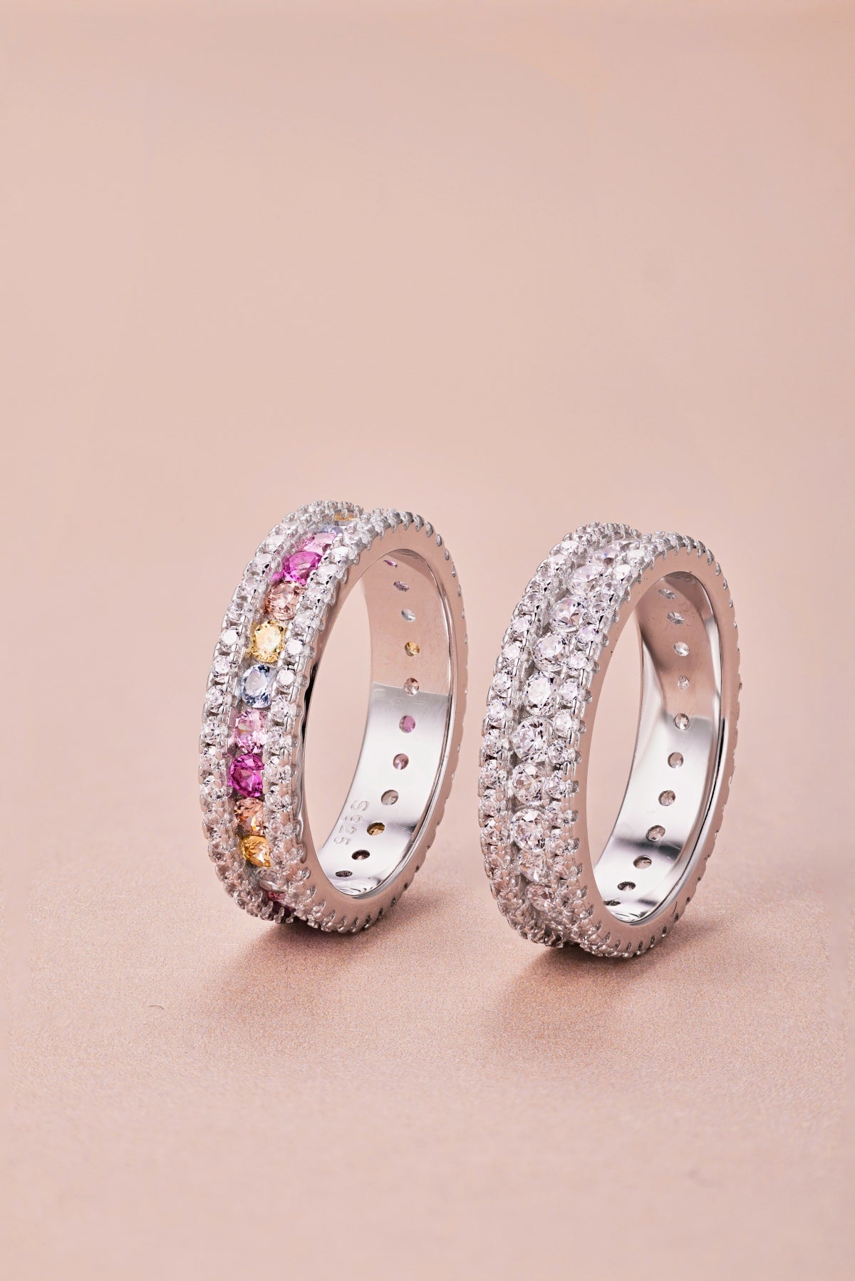 alliances wife me up en zirconium et argent 925 Estrée Paris