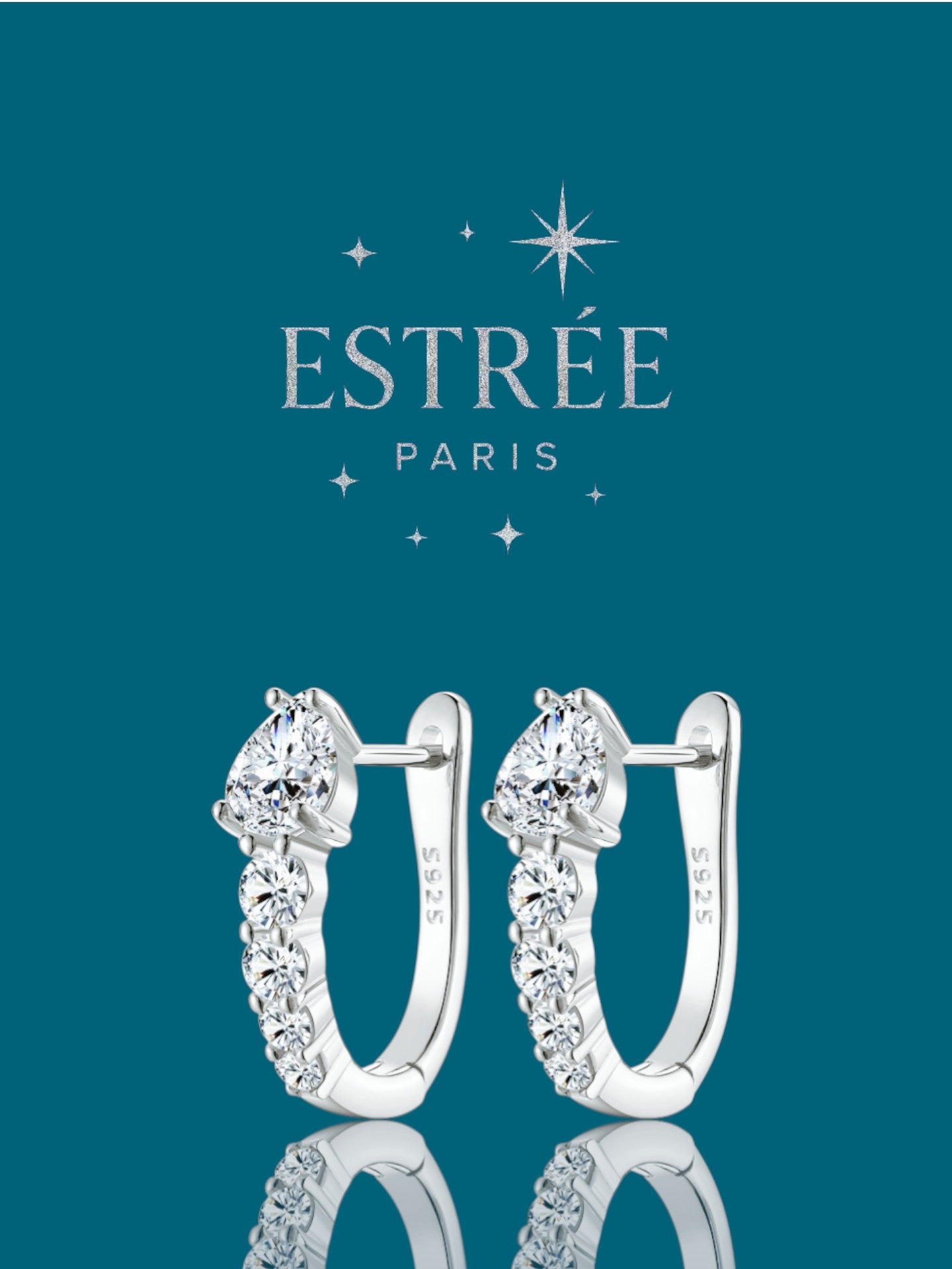 Boucles d'oreilles créoles poire
