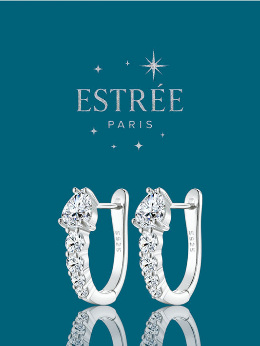 Boucles d'oreilles créoles poire