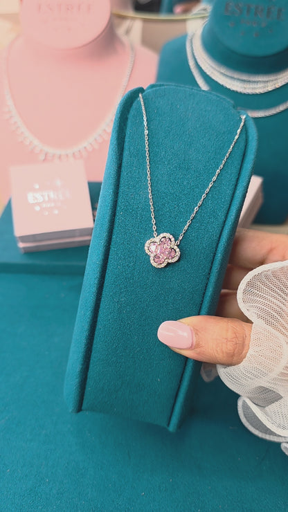Blush Clover Necklace