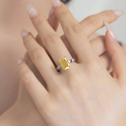 Bague Moonlight kiss ambre jaune 💛