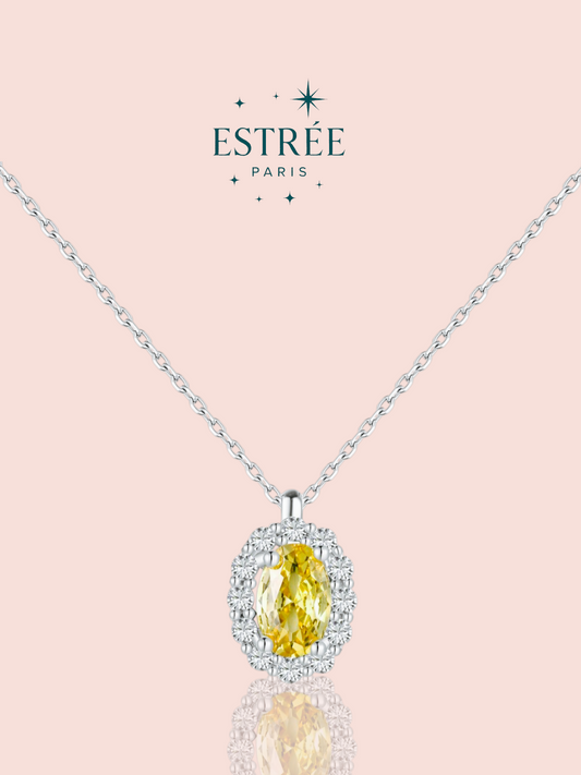 Collier Love - Ambre Jaune 💛
