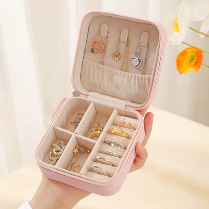 Boîte à bijoux rose nude - Petite