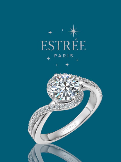 Bague Ice Wave 💎- Moissanite Argent 925