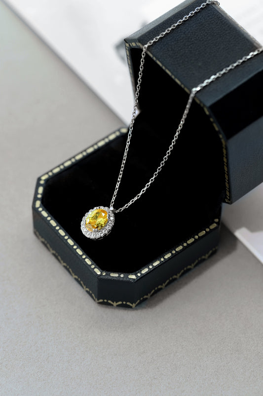 Collier Love - Ambre Jaune 💛