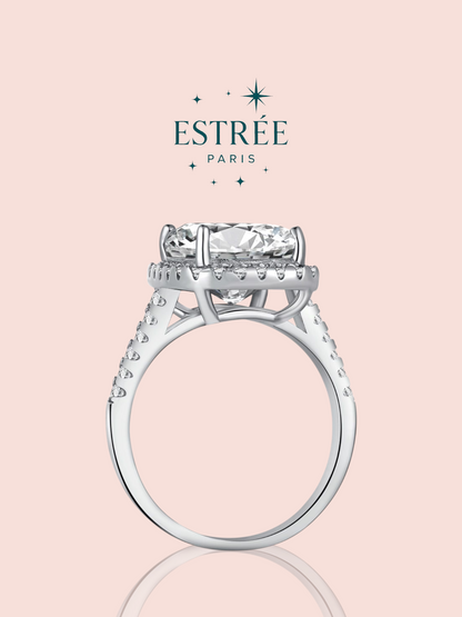 Bague Cushion Halo