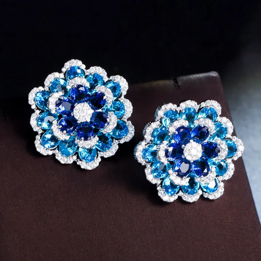 Boucles d'Oreilles Deep Blue